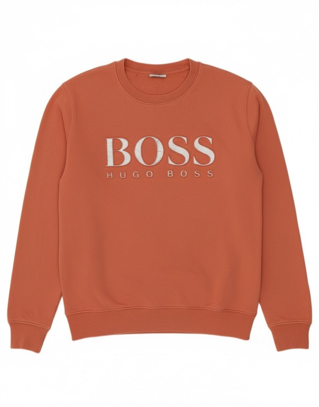Damska bluza z grafiką Hugo Boss UK 12, średnia pomarańcza