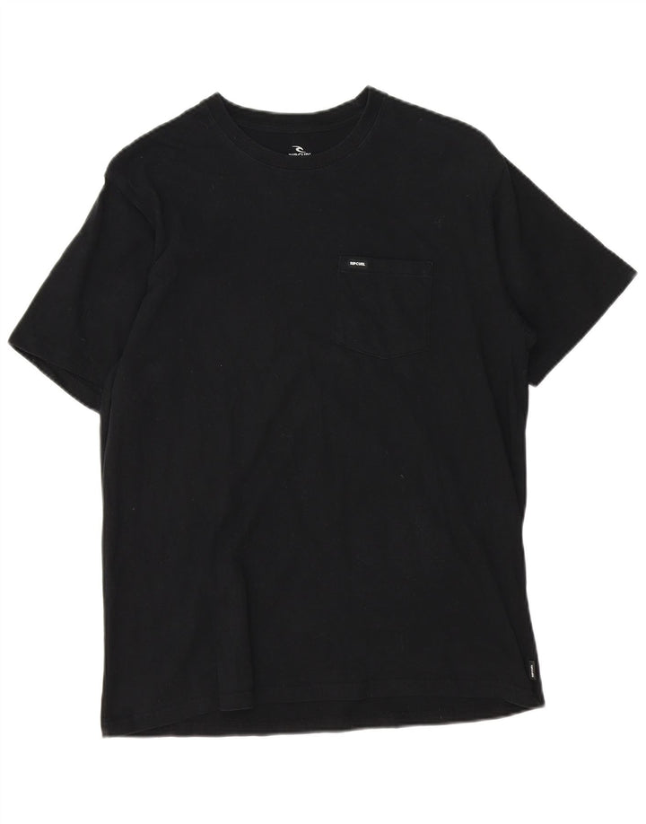 T-shirt męski Rip Curl o standardowym kroju, średni czarny
