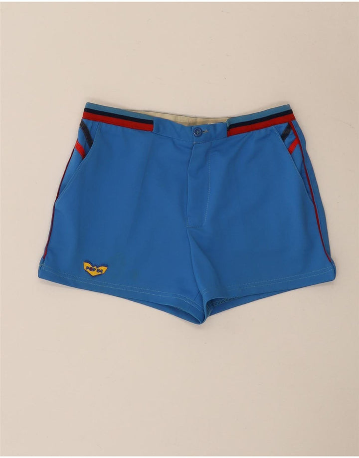 Damskie spodenki chino POP 84 W28 średni niebieski