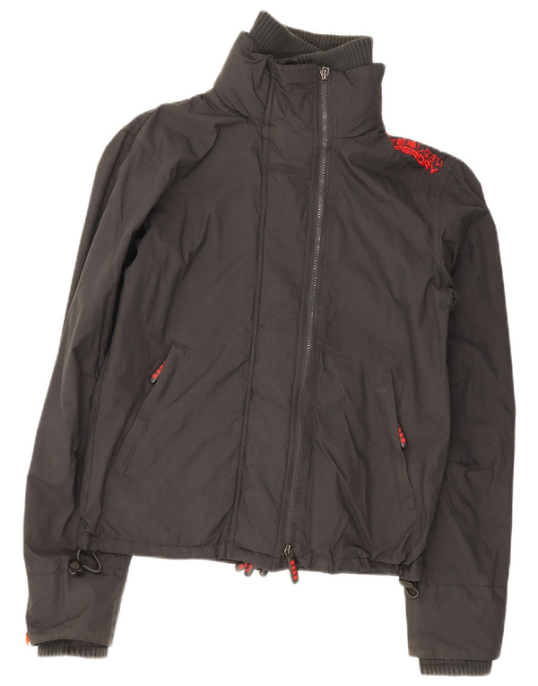 Męska kurtka wiatrówka Superdry Graphic UK 36 Small Szary Nylon