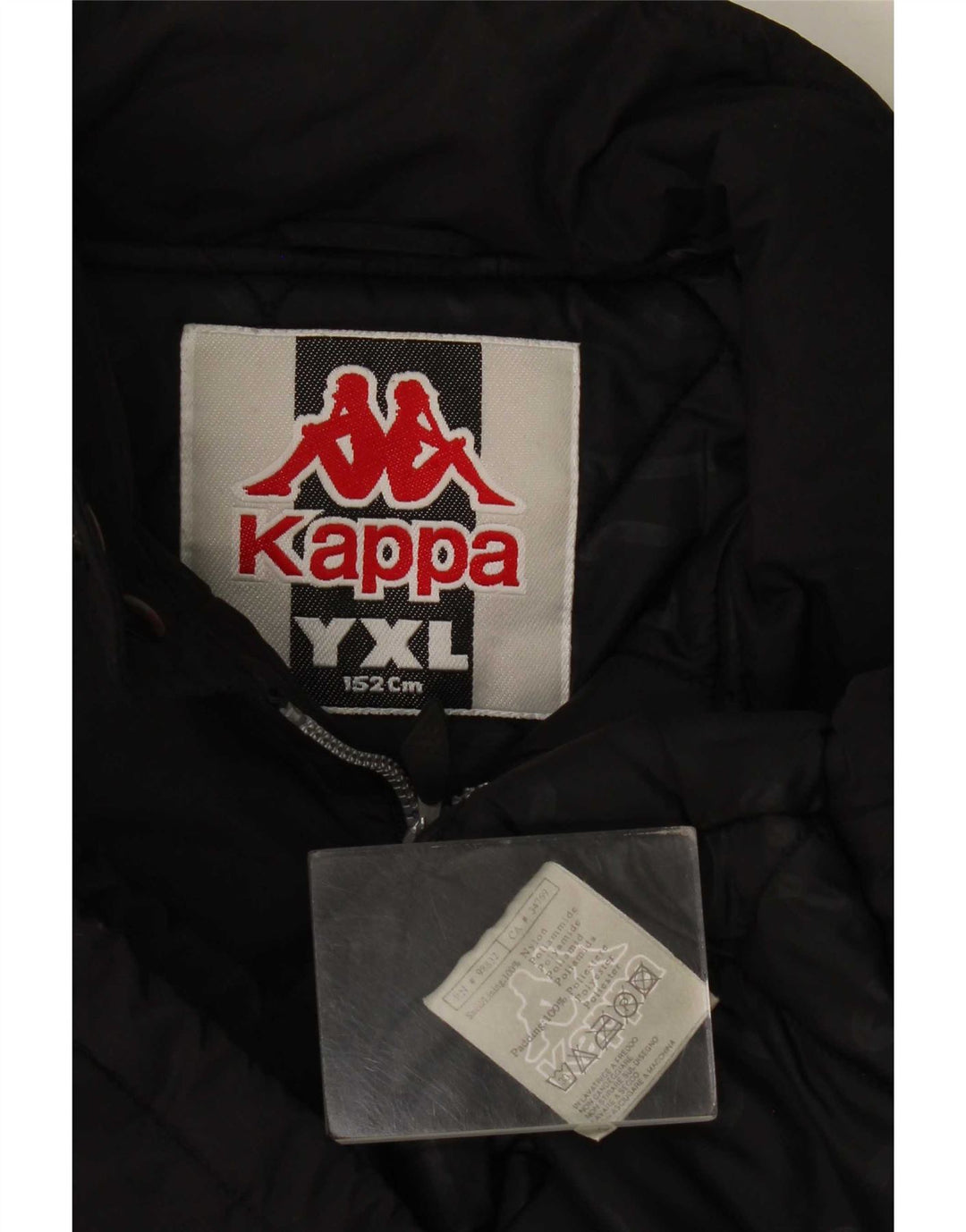 Chłopięca wiatrówka Kappa z grafiką 12-13 lat XL, kolor czarny