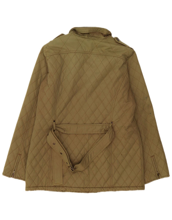 Crew Clothing Damska pikowana kurtka wojskowa Sherpa UK 14 Medium Khaki