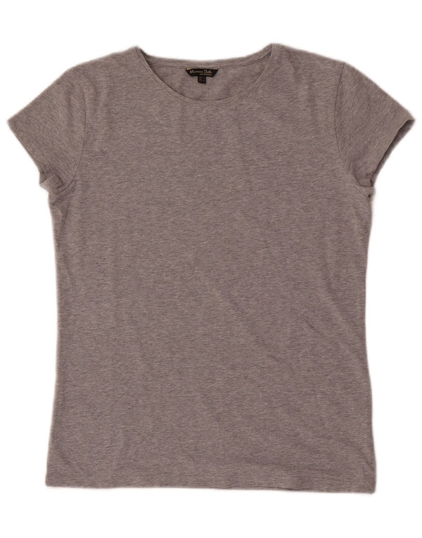 T-shirt damski Massimo Dutti Top UK 14, duży, szary, nakrapiany
