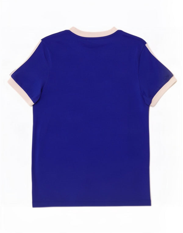 Damska koszulka Adidas Top UK 10 Small Blue Cotton