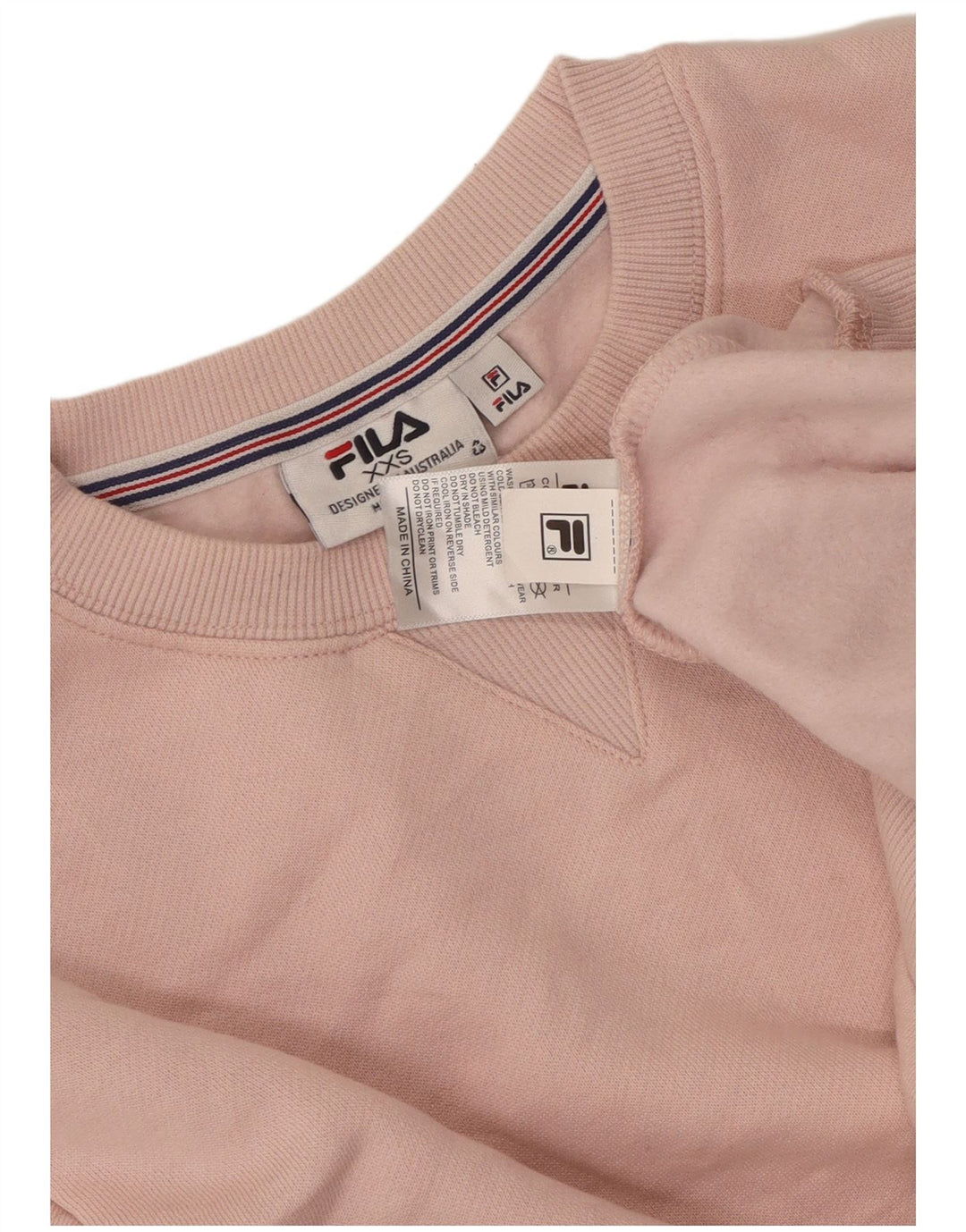 Bluza damska Fila Oversize Sweter UK 2 2XS Różowa bawełna