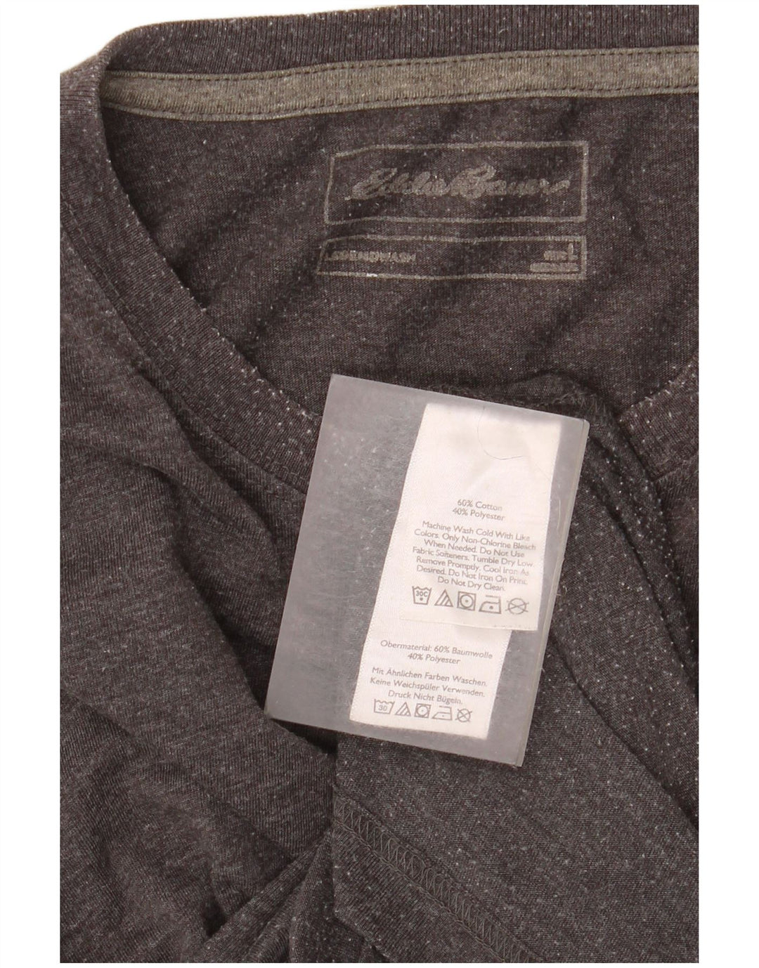 T-shirt męski Eddie Bauer, duży, szary, bawełniany