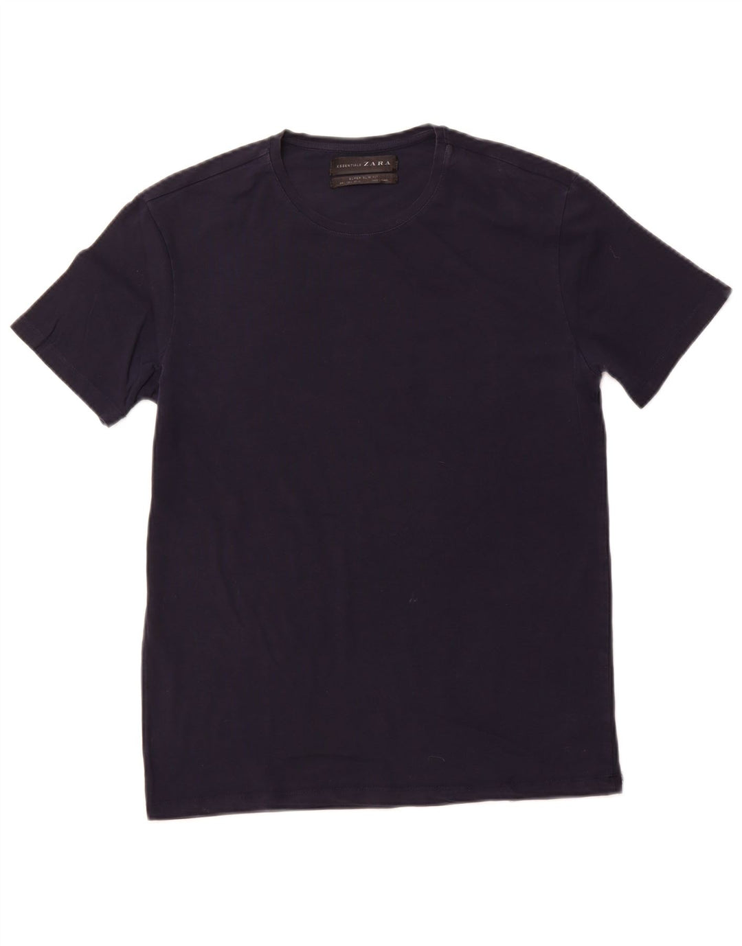 T-shirt męski Super Slim Fit Zara, duży, granatowy