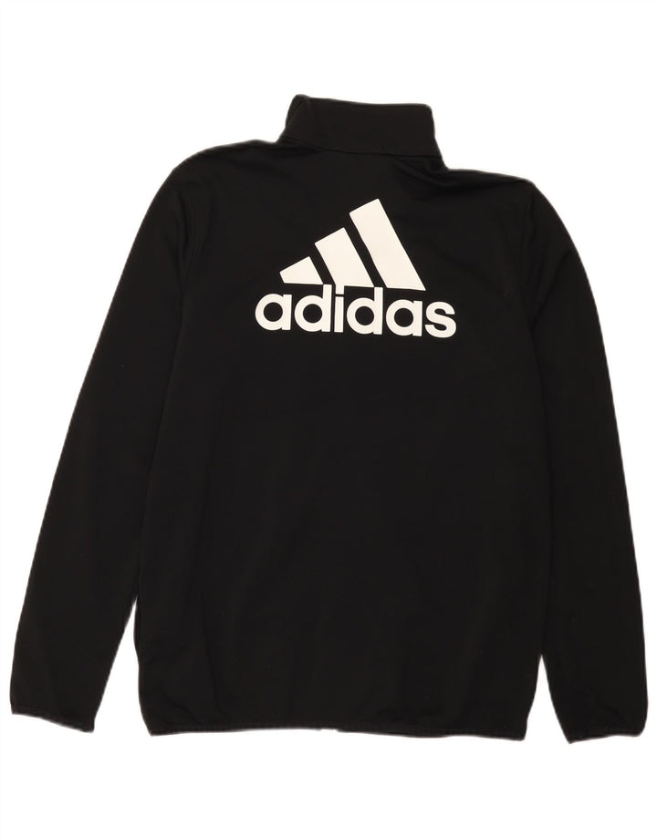Chłopięca bluza dresowa Adidas z grafiką, 13-14 lat, czarny poliester