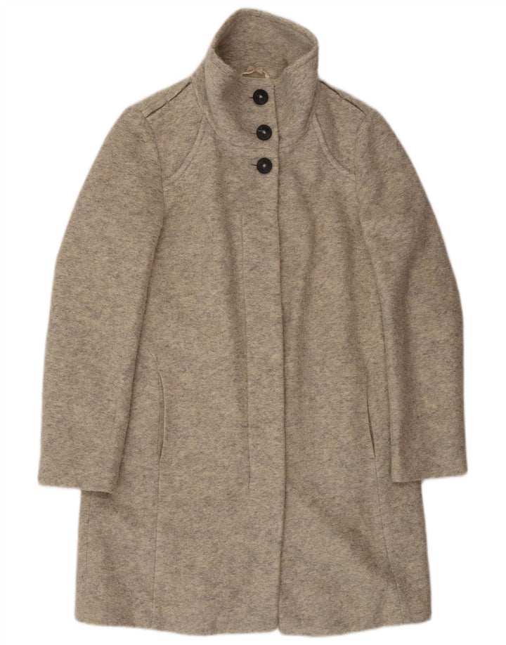 Płaszcz damski Hugo Boss UK 8 Small Beżowy Akryl