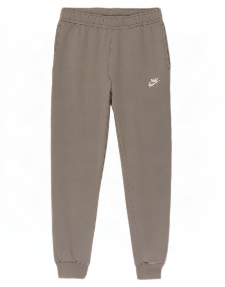 Męskie spodnie dresowe Nike, średnioszare, bawełniane