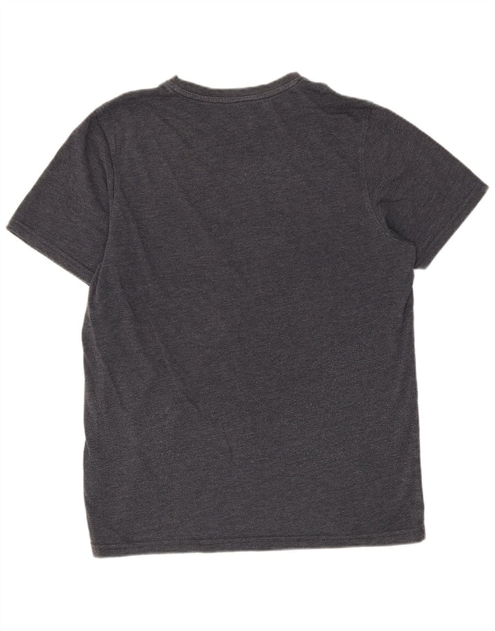 Męski T-shirt z grafiką Mountain Warehouse, średni czarny, bawełniany