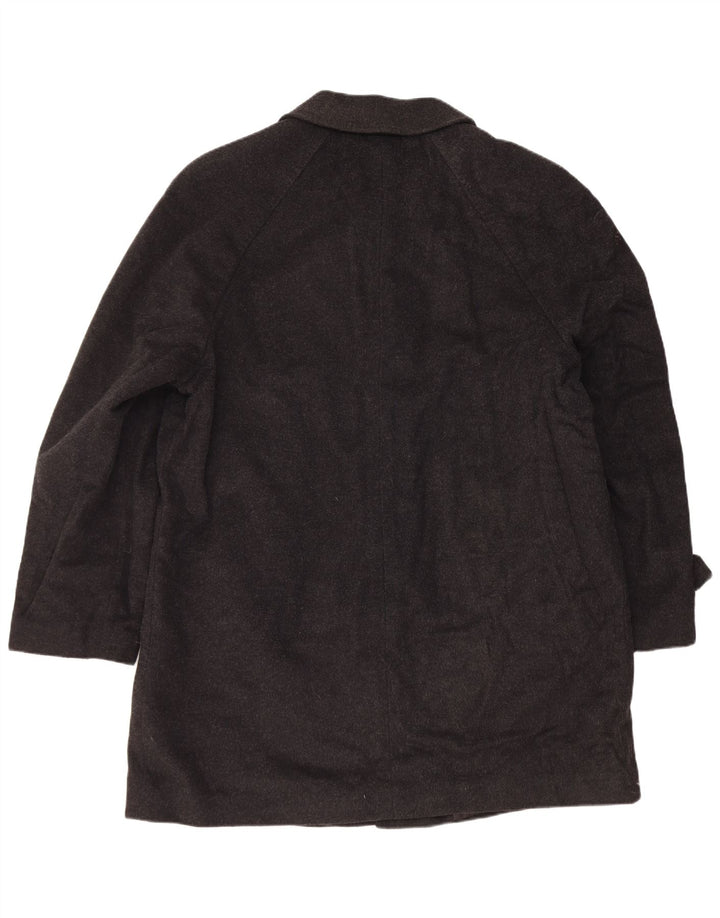 Płaszcz męski w stylu vintage IT 54 2XL Szara wełna