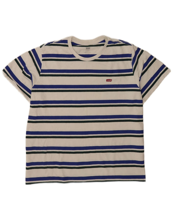 Męska koszulka standardowa Levi's Top 2XL, bawełniana w białe paski