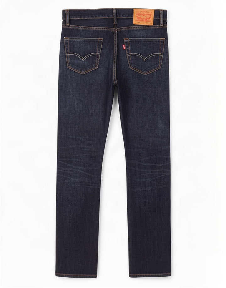 Męskie jeansy Levi's 504 Straight W30 L32 Niebieskie bawełniane