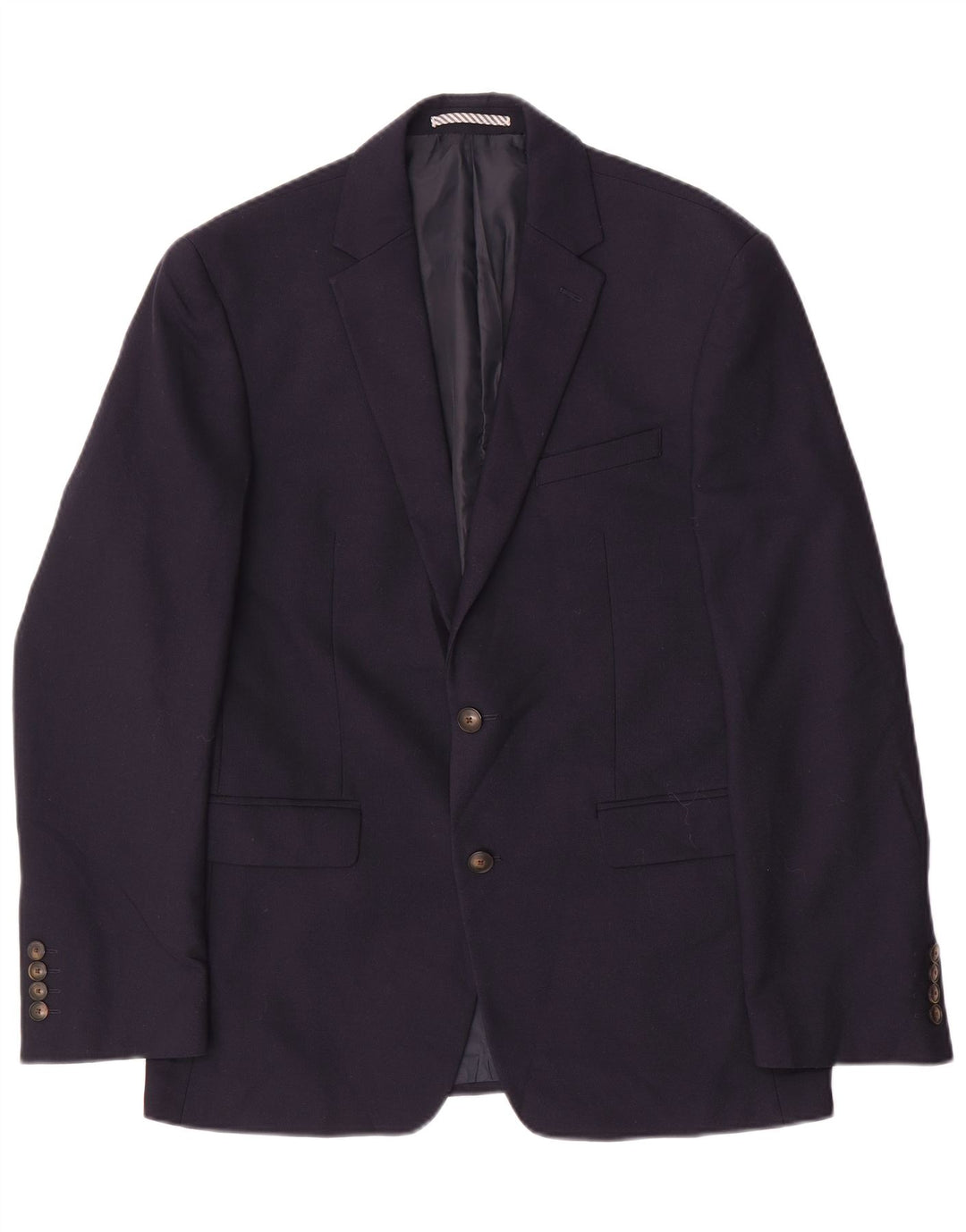 Marks & Spencer Męska marynarka slim fit z 2 guzikami, UK 38, średni granat