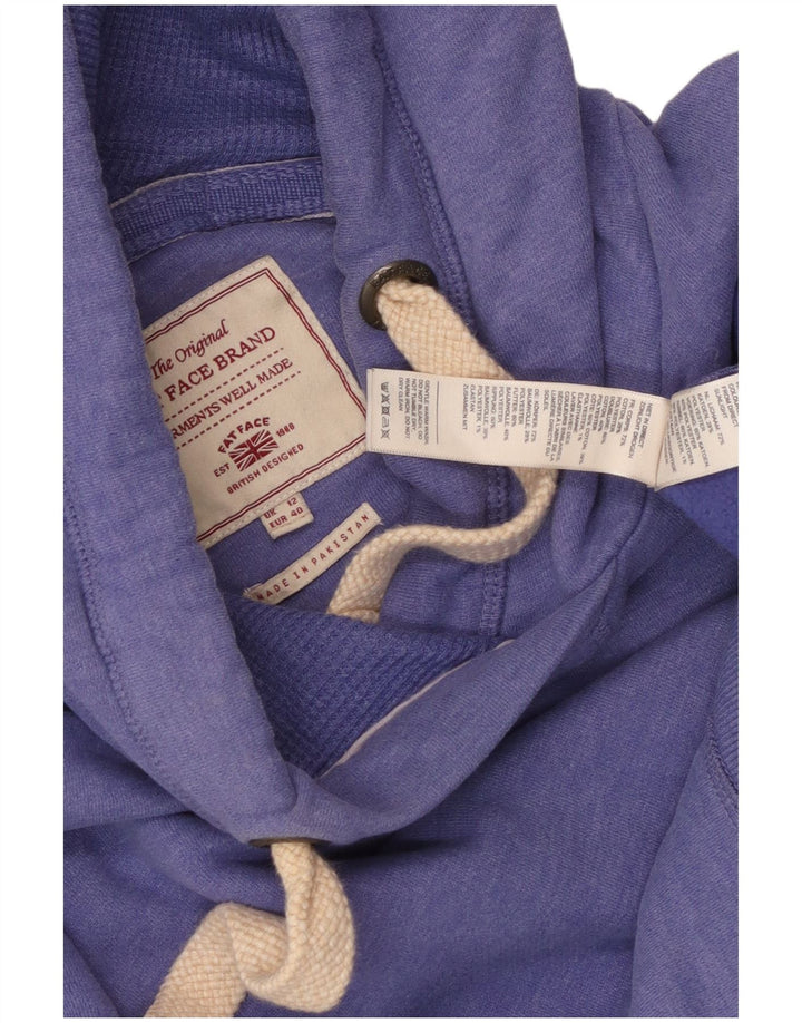 Damski sweter oversize z kapturem Fat Face UK 12, średni fiolet, bawełna
