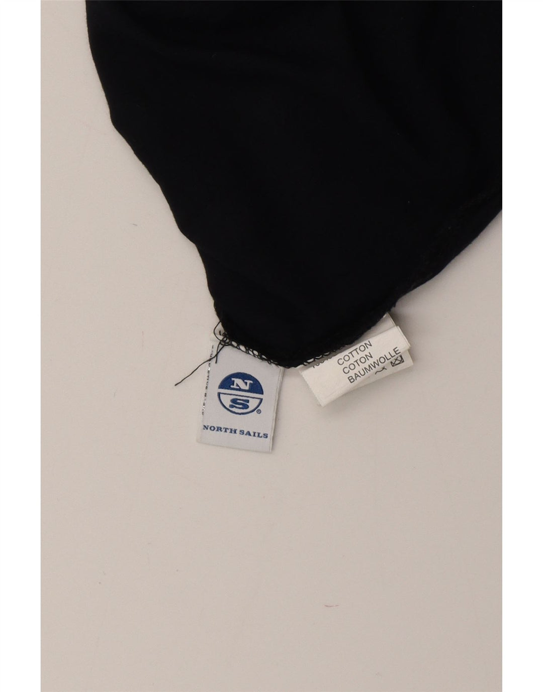 Męski top graficzny z długim rękawem NORTH SAILS, duży, granatowy, bawełniany