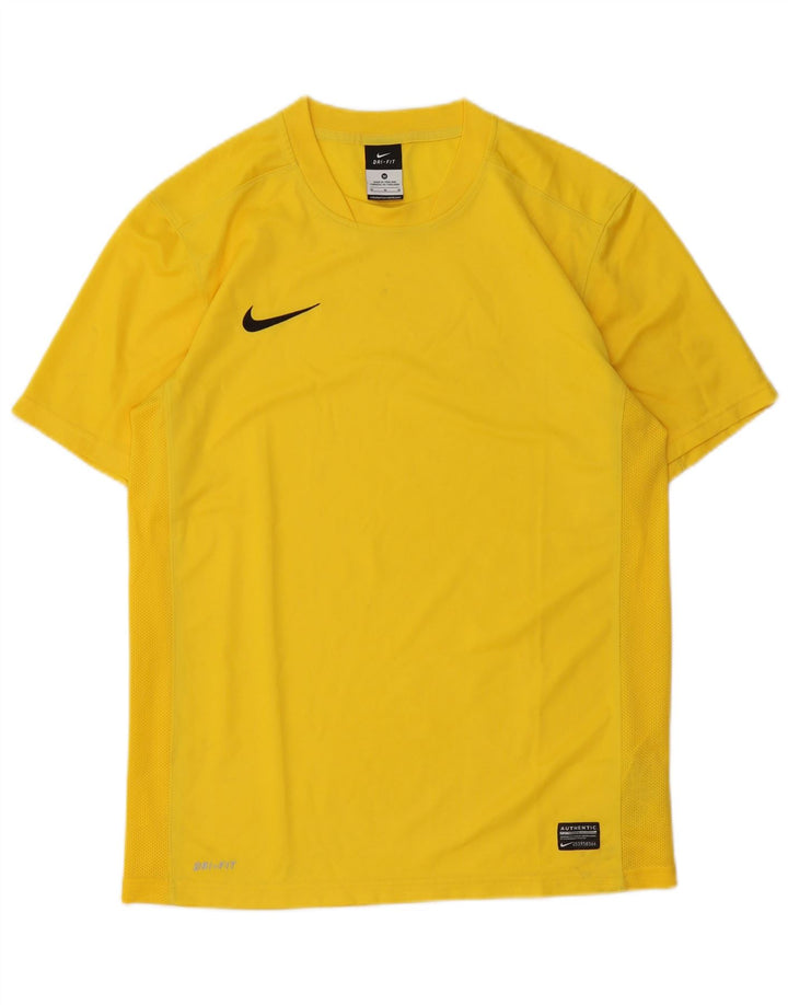 Męska koszulka Nike Dri Fit Top, średni żółty poliester