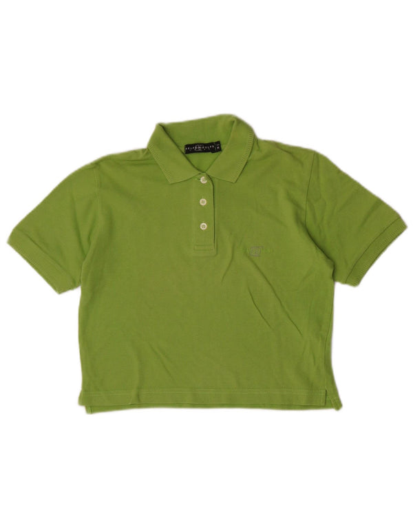 Damska koszulka polo Belfe & Belfe, UK 12, średnia, zielona bawełna