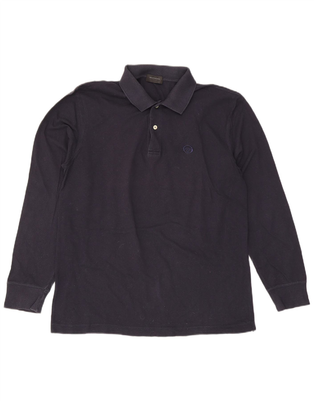 Męska koszulka polo z długim rękawem Sergio Tacchini, duża, granatowa