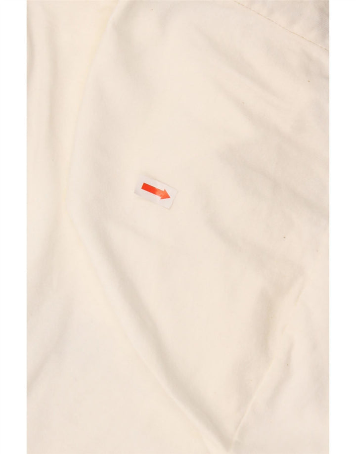 Damski top z kapturem i grafiką REPLAY, z długim rękawem, UK 14, duży, biały, bawełniany