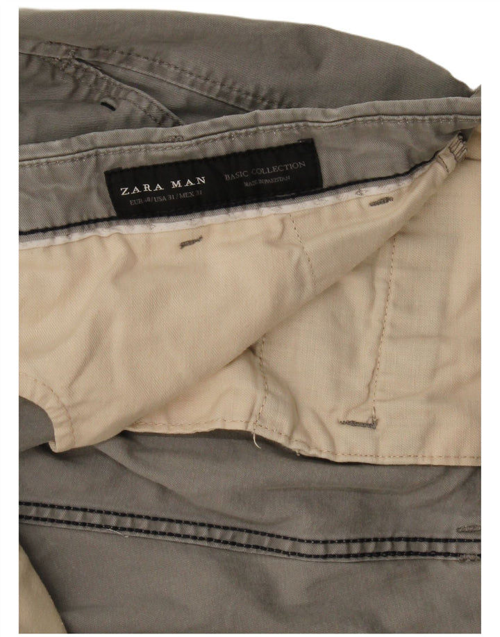 Męskie spodnie chino Zara EU 40 Medium W31 L29 szare