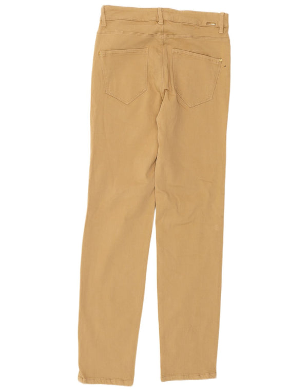 Spodnie damskie Zara Slim Casual EU 38 Small W28 L30 Beżowa bawełna