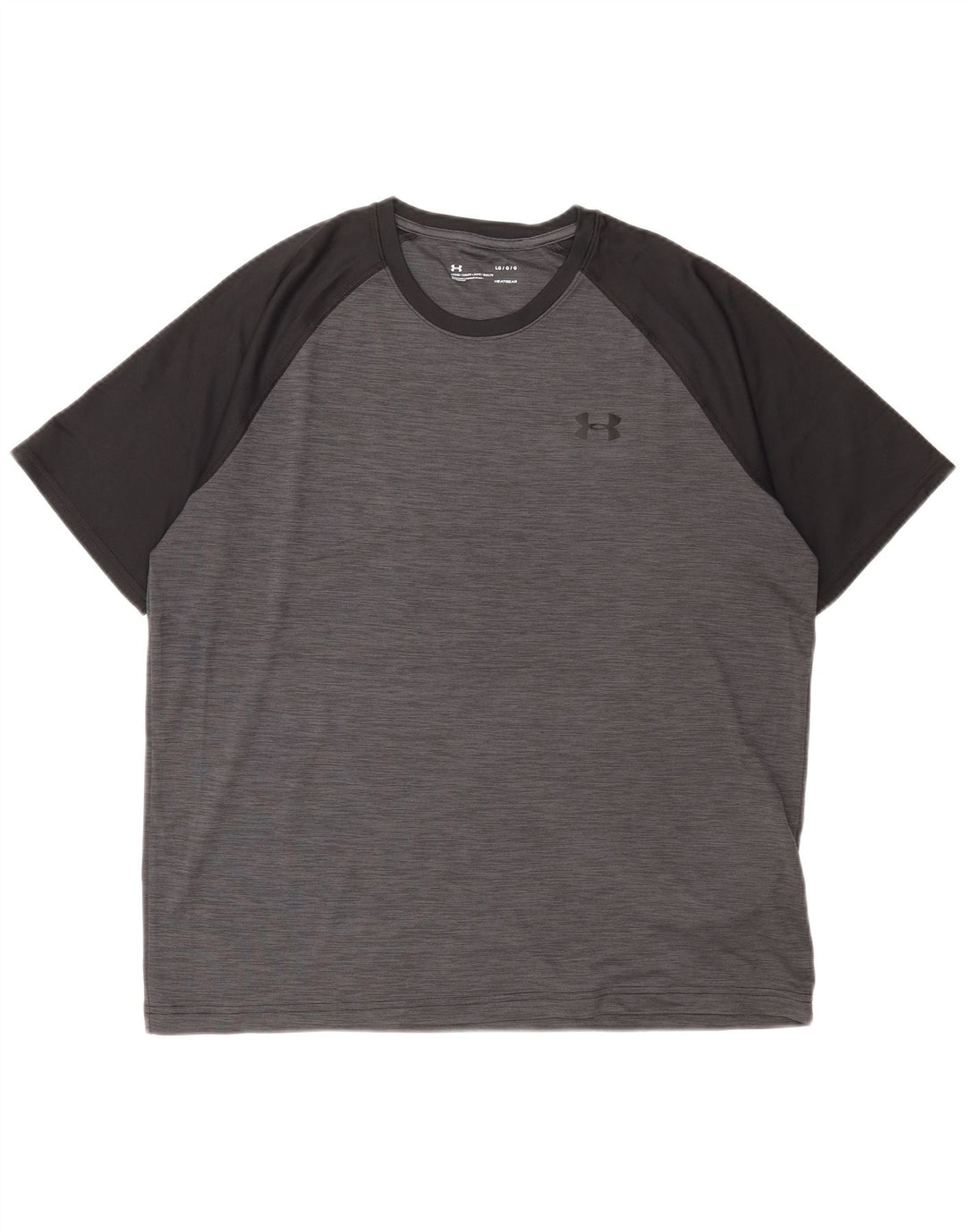 Męski t-shirt Under Armour Heat Gear, duży, szary, poliestrowy blok kolorów
