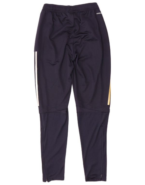 Męskie spodnie dresowe Adidas Leeds United Football Club, małe, granatowe