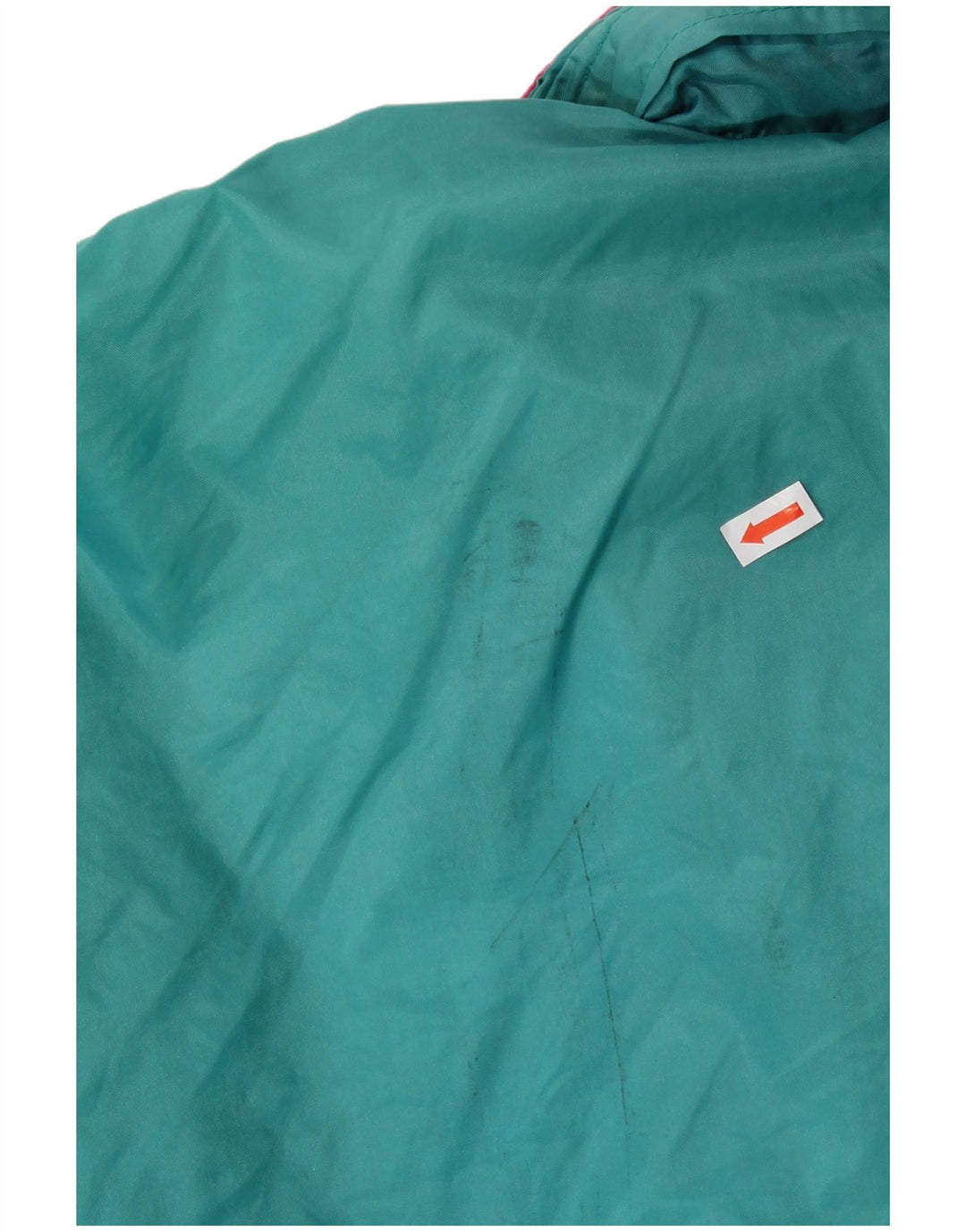 Męska kurtka przeciwdeszczowa PUMA z kapturem UK 42 XL Niebieski nylon z blokami kolorów