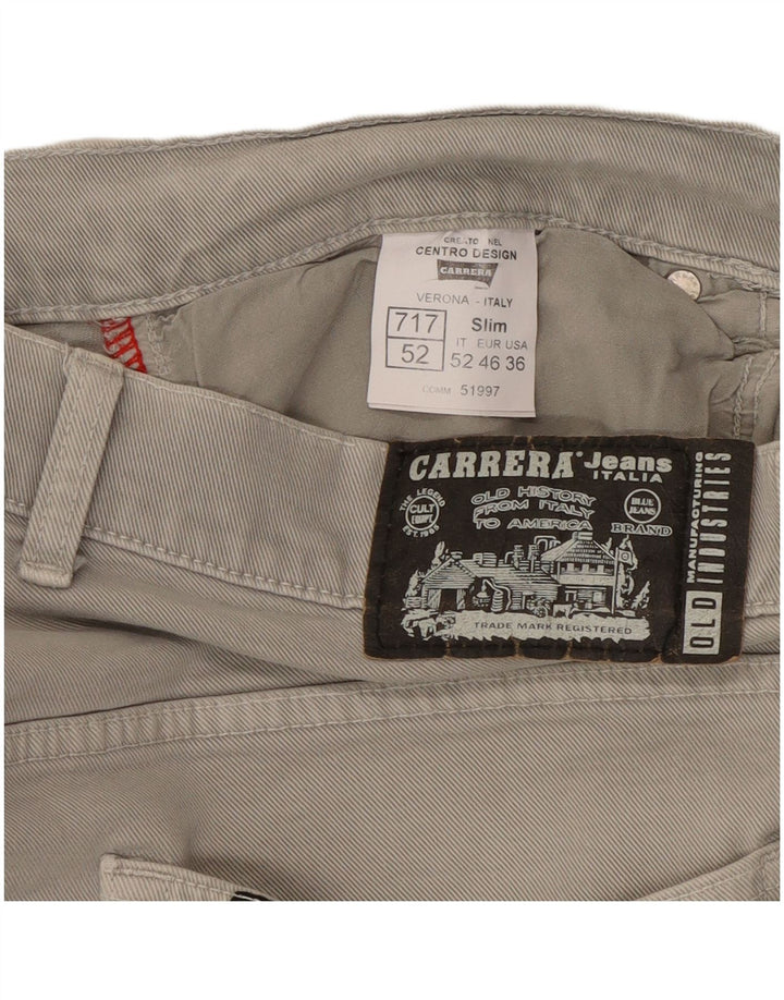 Carrera Męskie 717 Slim Jeans W36 L33 Szara bawełna