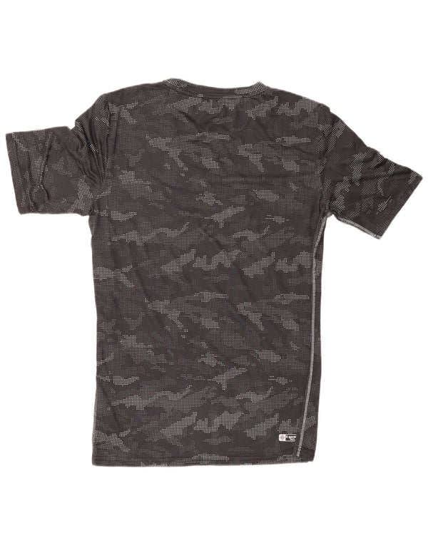 Męski T-shirt z grafiką Superdry Top 2XL Czarny kamuflaż Poliester Sport
