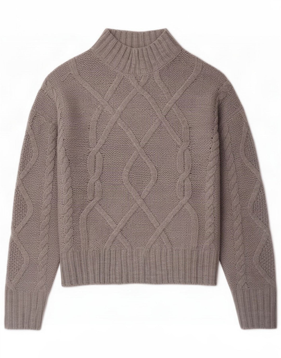 Sweter damski Gap z golfem UK 16, duży, szary, akrylowy