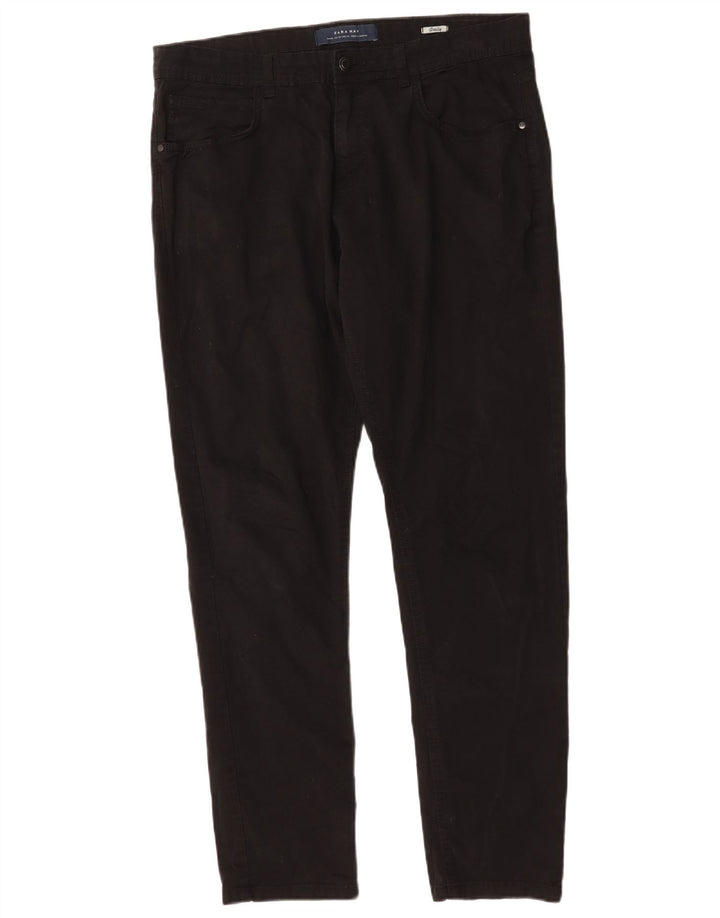 Męskie jeansy slim fit Zara EU 44 Large W34 L31 Black