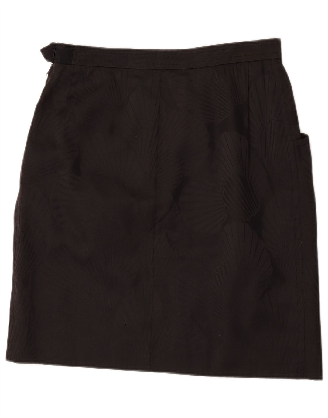 Damska prosta spódnica Saint Laurent IT 42 Medium W30 Czarna, kwiatowa projektantka