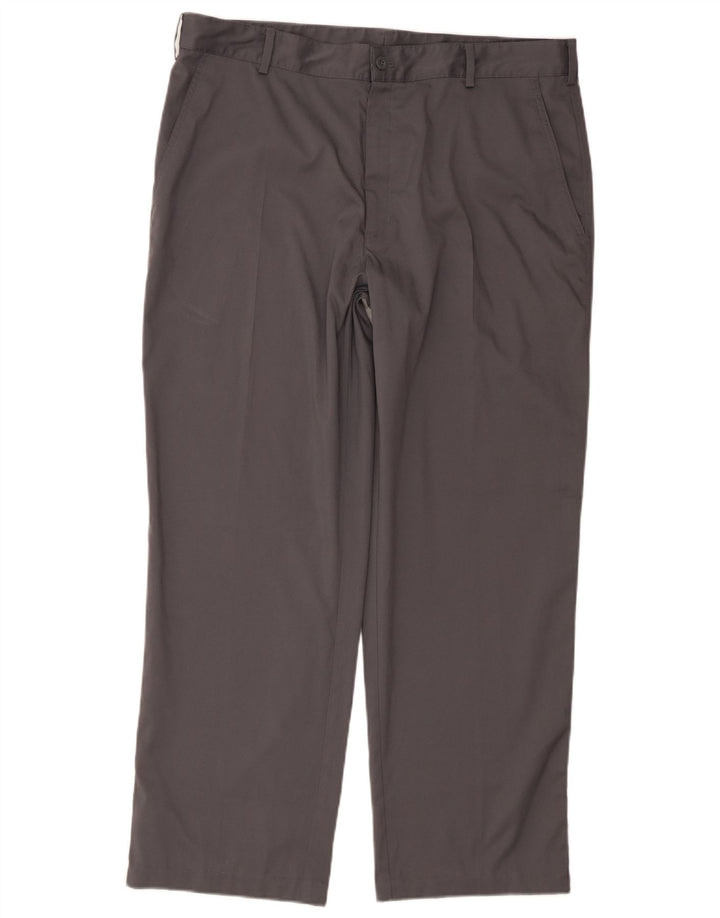 Męskie spodnie chino Nike Dri Fit Straight W36 L30 Szary poliester