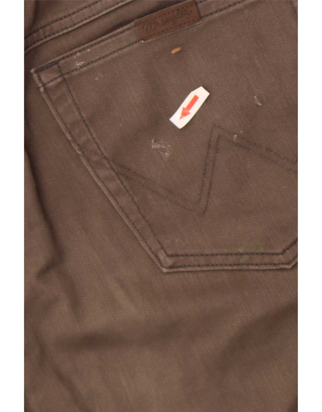 Męskie jeansy Wrangler Regular Straight W36 L34 Brązowa bawełna