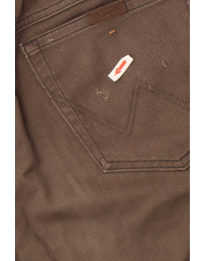 Męskie jeansy Wrangler Regular Straight W36 L34 Brązowa bawełna