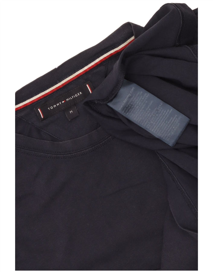 T-shirt męski Tommy Hilfiger Top, średni, granatowy, bawełniany