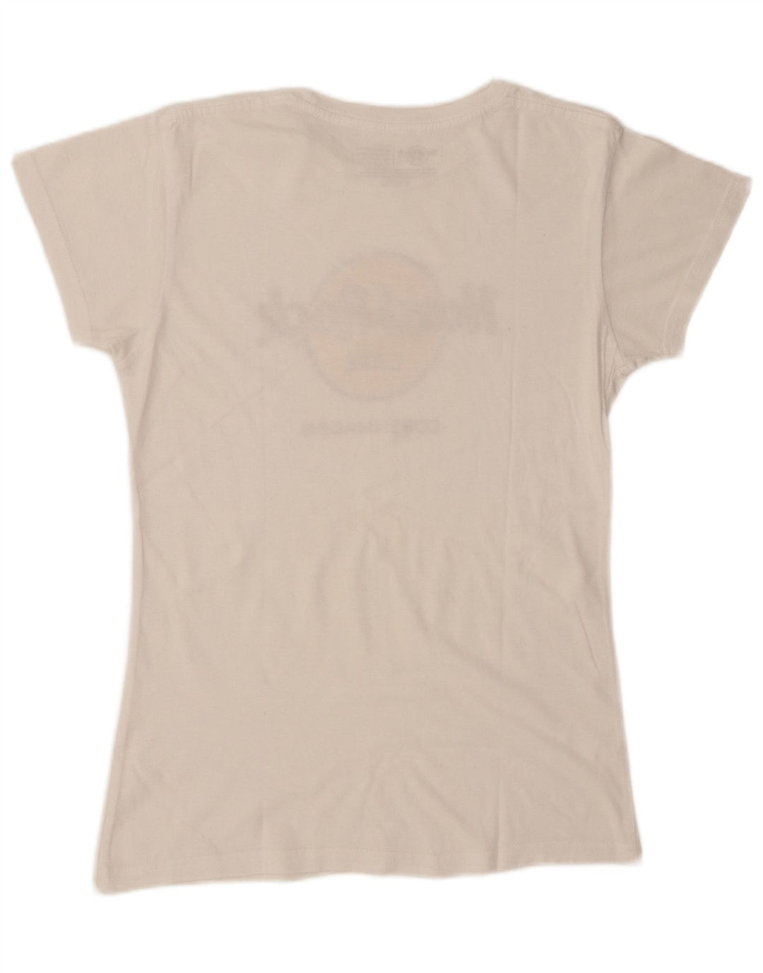 T-shirt damski HARD ROCK CAFE Copenhagen Graphic Top UK 12 Średni biały
