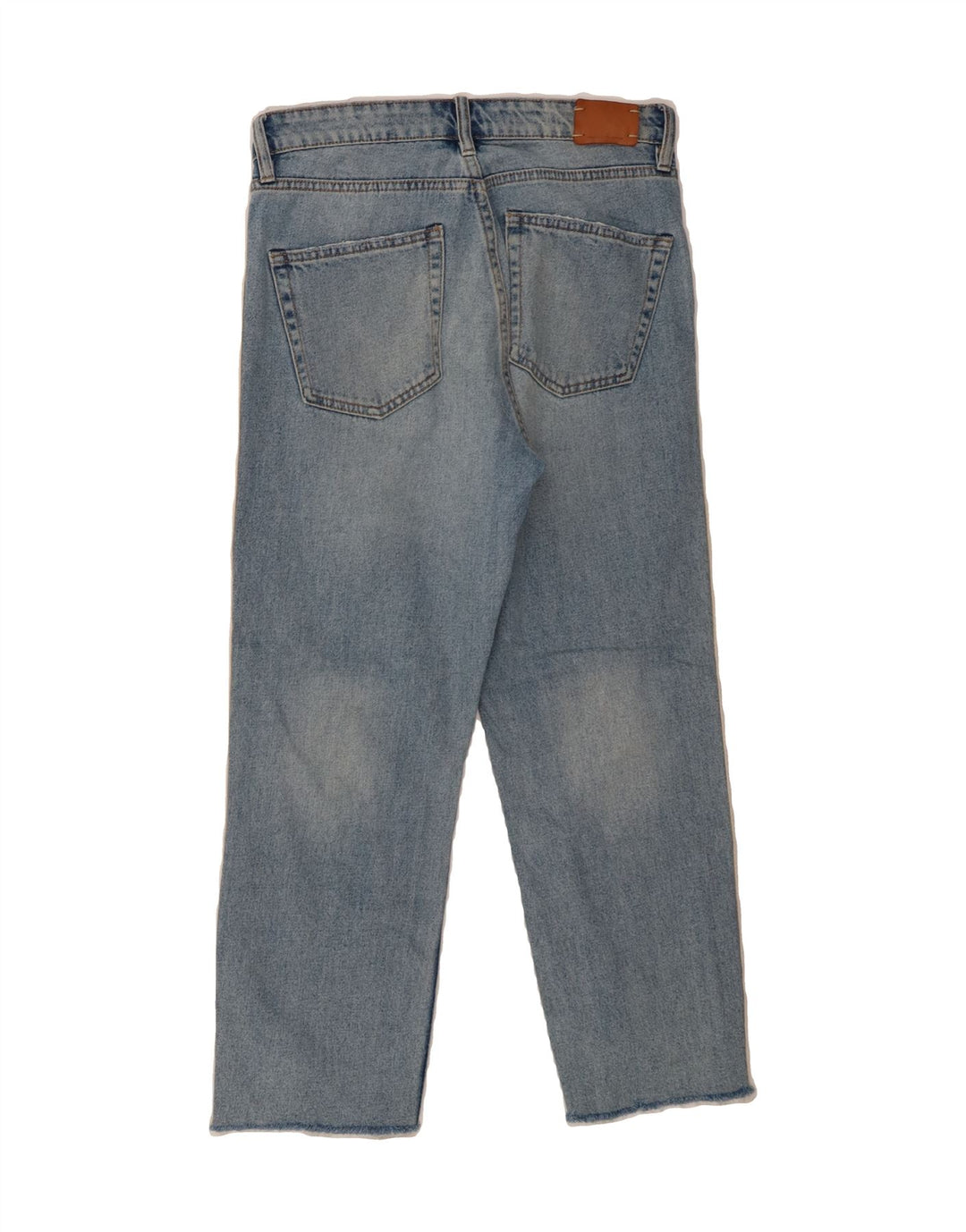 ZARA Womens Cropped Jeans EU 38 Small W28 L25 Blue Colourblock Vintage Zara and Second-Hand Zara from Messina Hembry 