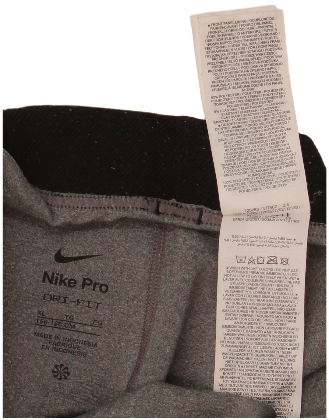 Dziewczęce legginsy Nike Dri Fit 13-14 lat XL, szary, poliester
