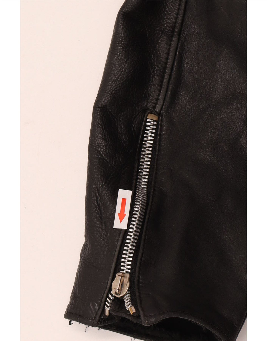 Damska kurtka motocyklowa w stylu vintage, skórzana, UK 12, średnia czarna skóra