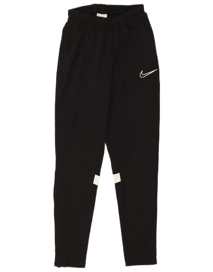 Męskie spodnie dresowe Nike Dri Fit, małe, czarne, poliestrowe bloki kolorów