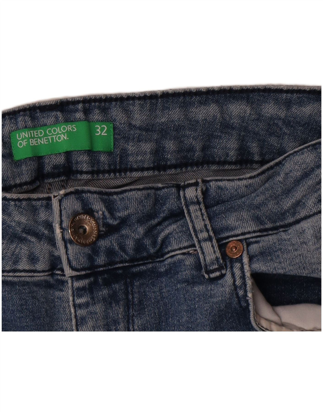 Jeansy damskie Benetton W32 L26 niebieskie