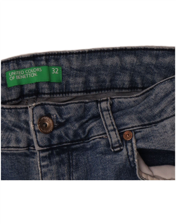 Jeansy damskie Benetton W32 L26 niebieskie