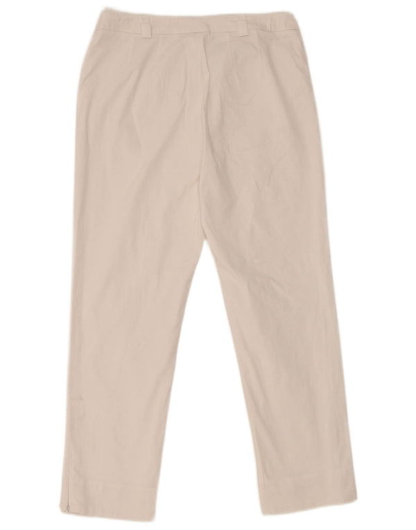 Damskie krótkie spodnie Max Mara UK 10 Small W28 L23 Biała bawełna