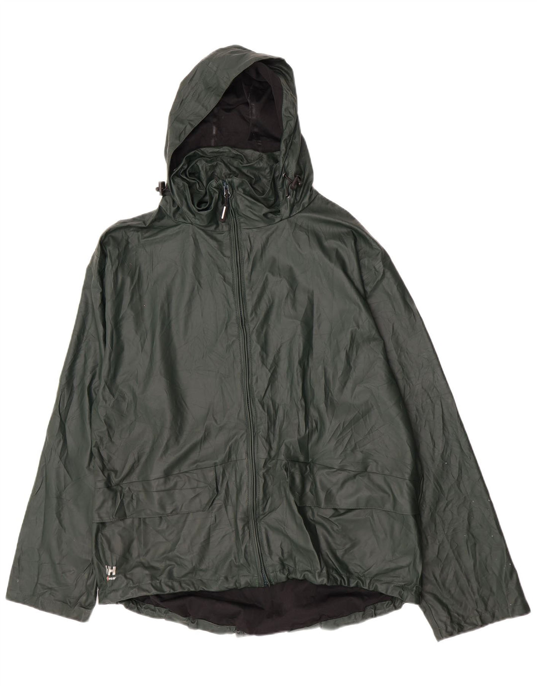 Męska kurtka przeciwdeszczowa z kapturem Helly Hansen UK 42 XL Zielony poliuretan