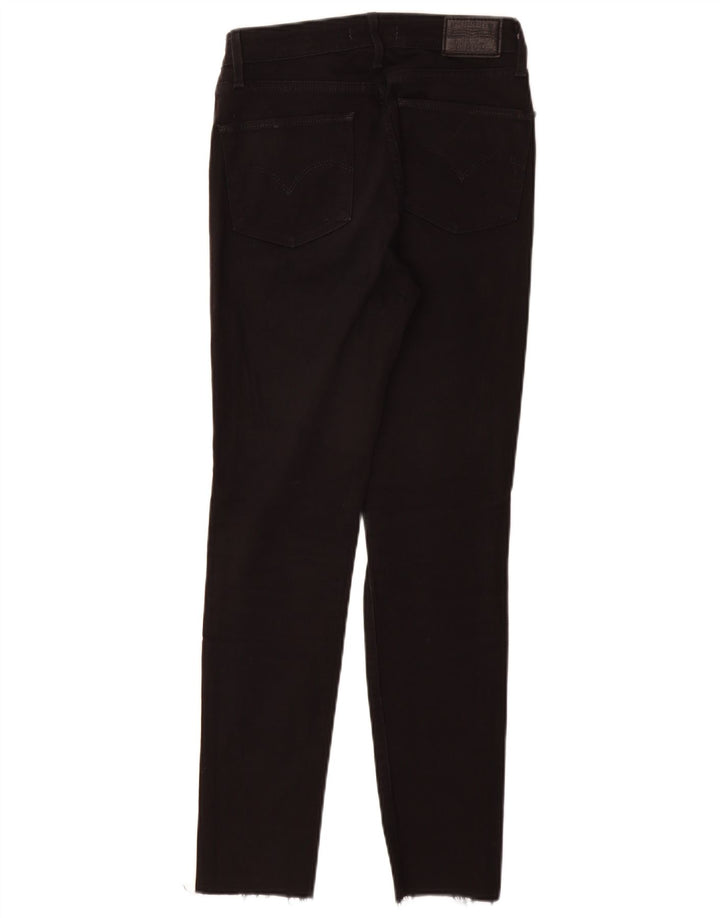 Damskie jeansy LEVI'S 721 z wysokim stanem W27 L28 Czarna bawełna