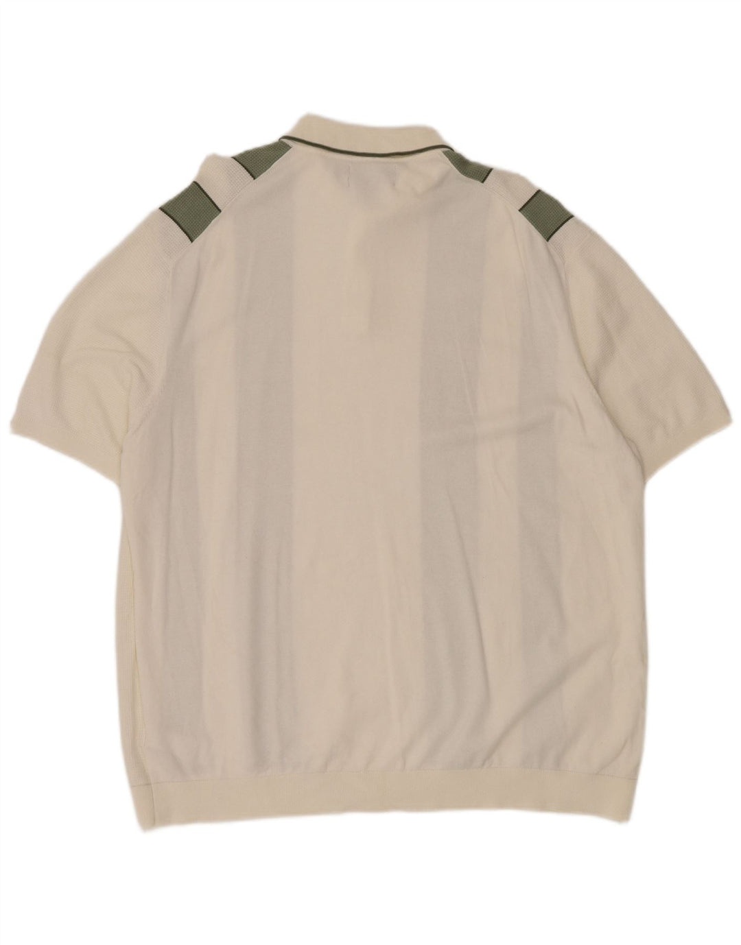 Męska koszulka polo MARKS & SPENCER 3XL, biała, bawełniana w bloki kolorów